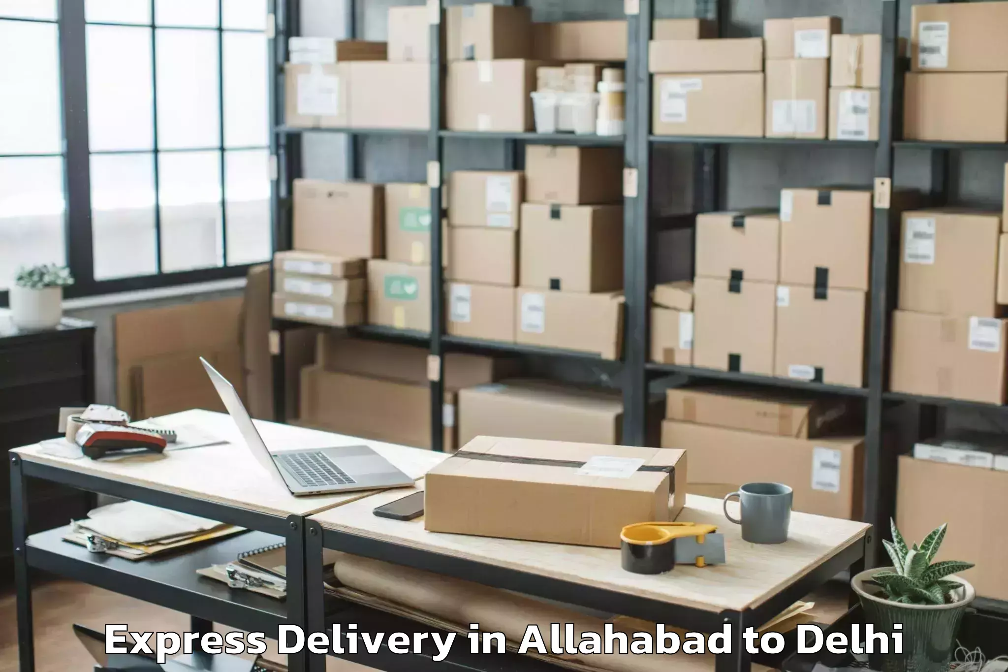 Reliable Allahabad to Select Citywalk Mall Express Delivery